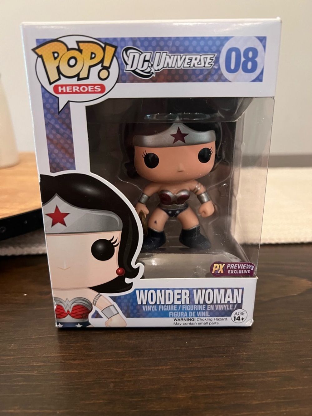 Funko Wonder Woman Pop! Figure - Red, Blue, Silver